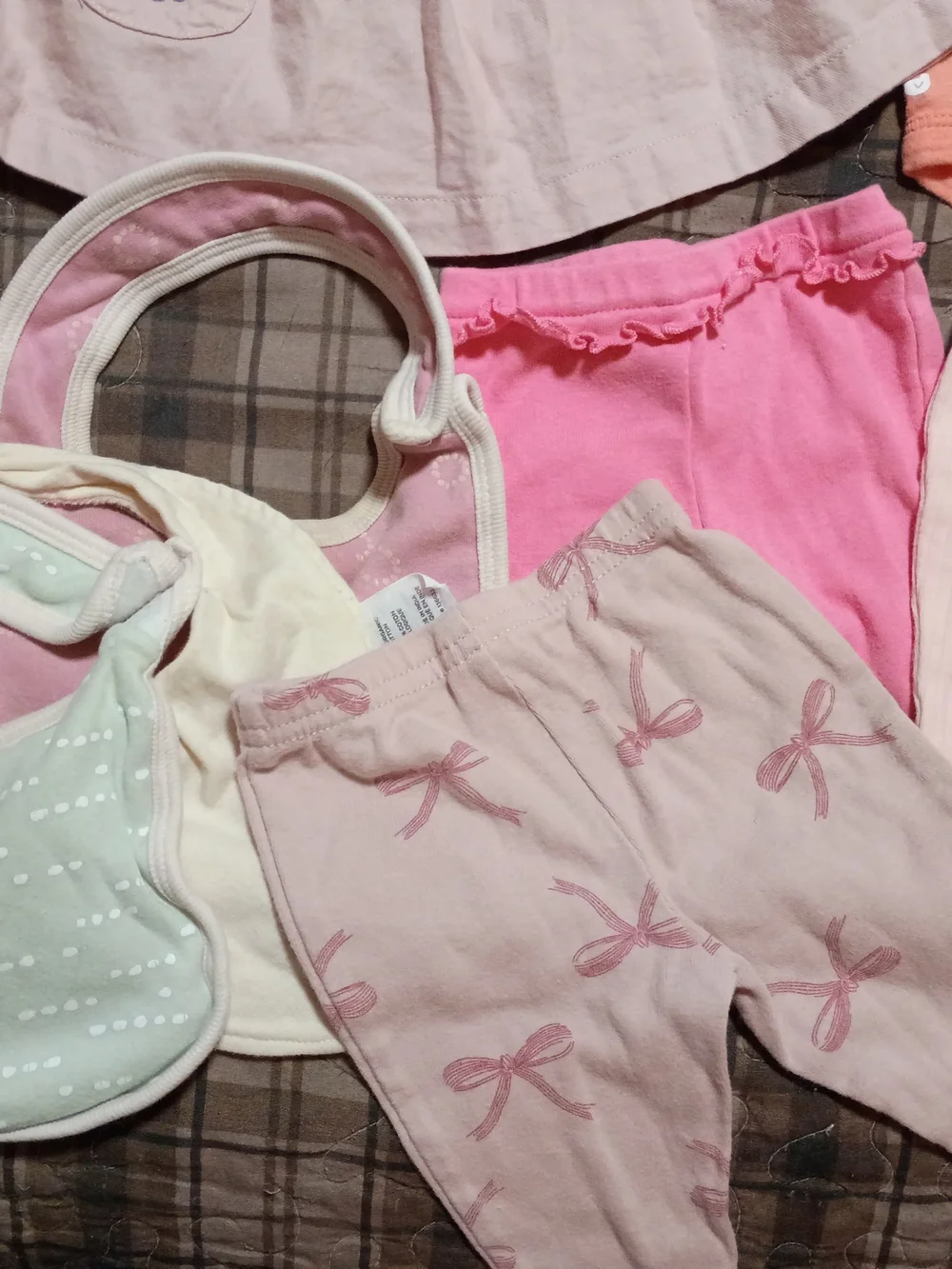 Baby Girl Mixed Onesie & Outfit Bundle - Pastel Pink, Yellow, Mint, Coral